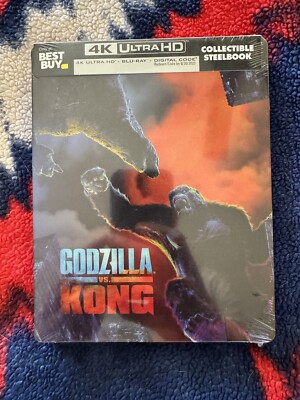 Godzilla vs Kong 4K (Ultra HD / Blu-ray)  Best Buy Exclusive SteelBook ~ OOP-image