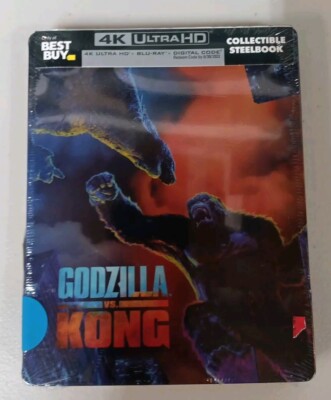 Godzilla vs Kong 4K Blu-Ray Digital Collectible Steelbook-Best Buy NEW/DAMAGED-image