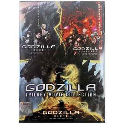 Godzilla Trilogy Part 1-3 Anime DVD Movie Collection English Dubbed All Region-image