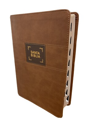 NBLA Biblia de Estudio Gracia y Verdad, Leathesoft, Caf, Interior  con indice -image