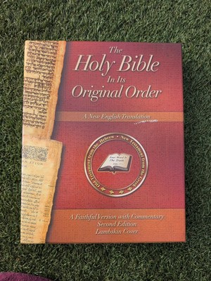Holy Bible In Its Original Order 2nd Edition Lambskin English Translation -image