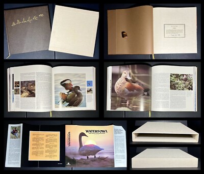 Birds ORNITHOLOGY Wildlife Photos SIGNED vtg 1st Ed BOOK guide HCDJ w/ Slipcase-image
