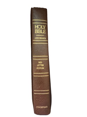 Holy Bible KJV Leather Classic Reference Red Letter 1983 Zondervan King James-image