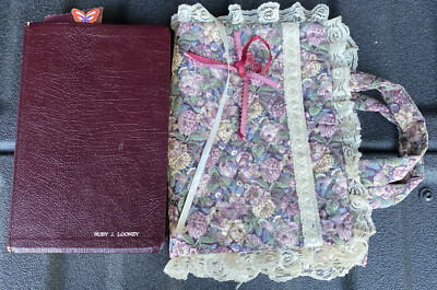 NIV Large Print Reference BIBLE 1986 Burgundy Bonded Leather Red Letter W/ Case-image