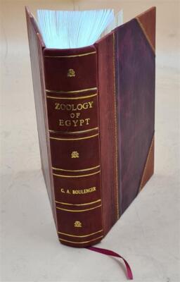 Zoology of Egypt. Vol. I-. pl. maps sq. F. v.3 Text. Volume 3, T [Leather Bound]-image