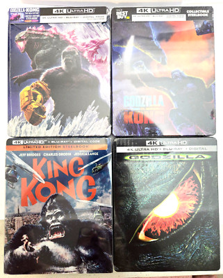 Godzilla x Kong: New Empire/G Vs K/Godzilla 1998/King Kong 1976 4K (4 STEELBOOK)-image