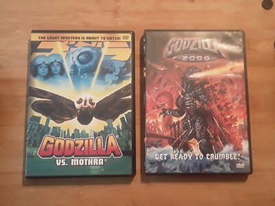 Godzilla vs Mothra & Godzilla 2000 -Lot of 2- DVD GUC-image