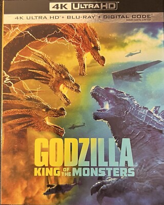 Godzilla King Of The Monsters 4K UHD + Blu-ray w/slipcover no digital -image