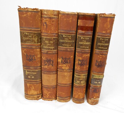1849-1862 French 5 antique books  repertoire de Legislation   M.D. Dalloz Paris-image