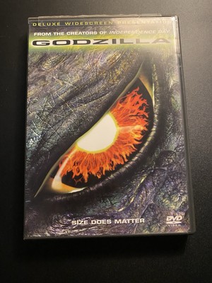 Godzilla 1998 DVD Starring Matthew Broderick, Jean Reno Used Widescreen Edition-image