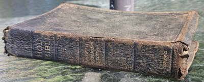 Antique 1917 Oxford Holy Bible Scofield Reference Leather Morocco Goatskin 53X-image