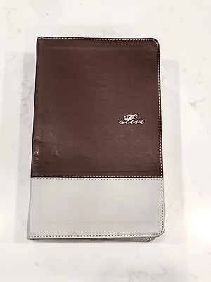 Zondervan NIV Couples’ Devotional Bible Faux Leather Italian Duo-Tone 2011 GUC-image