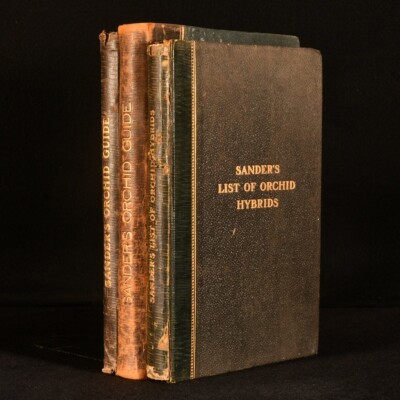 1901-06 3vol Sanders' Orchid Guide and Orchid Hybrids Botany-image