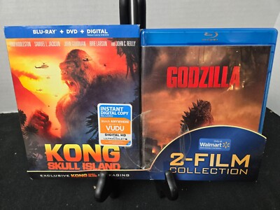 Godzilla & Kong Skull Island 2-Film Collection Blu-Ray/Slipcover King Monsters-image