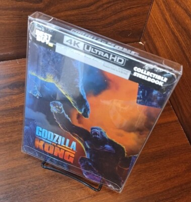 Godzilla vs Kong STEELBOOK (4K+Blu-ray-No Digital) PROTECTIVE SLEEVE-Free S&H!-image