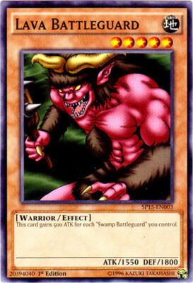 1x Lava Battleguard - SP15-EN003 - Common - 1st Edition SP15 - Star Pack ARC-V Y-image