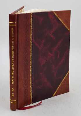 Memoirs Of The Department Of Agriculture (1916) Vol. 8, No. 1 19 [Leather Bound]-image