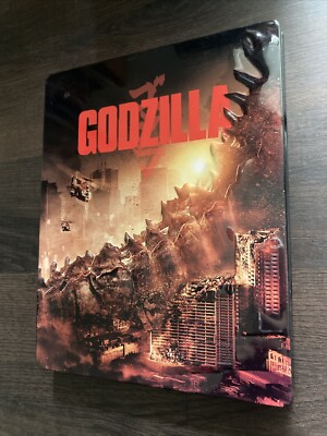 GODZILLA (BD/DVD, 2014) Limited Edition Steelbook, Aaron Johnson, Gareth Edwards-image