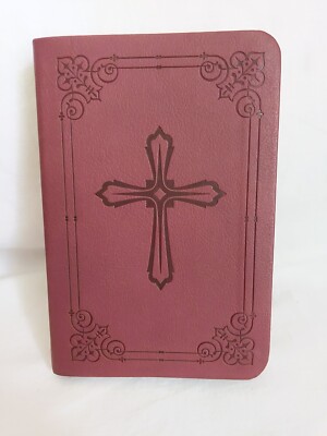 NIV Compact Bible  Burgundy Leather Soft Like New -image