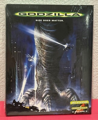 Godzilla (1998) Blufans OAB Full Slip Blu-ray Steelbook New Sealed #048/350-image