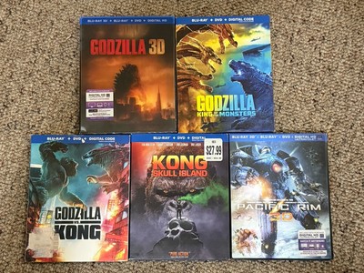 King Kong Godzilla Blu-ray Set King of the Monsters Skull Island Pacific Rim-image