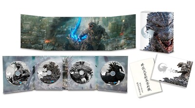 New Godzilla Minus One Deluxe Edition 4K Ultra HD+3 Blu-ray+2 Booklet+Case Japan-image