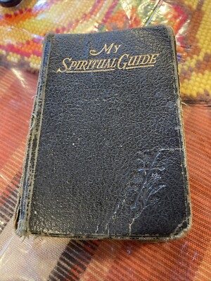1947 My Spiritual Guide Prayer Book Catholic Church Religion Leather pocket Gilt-image