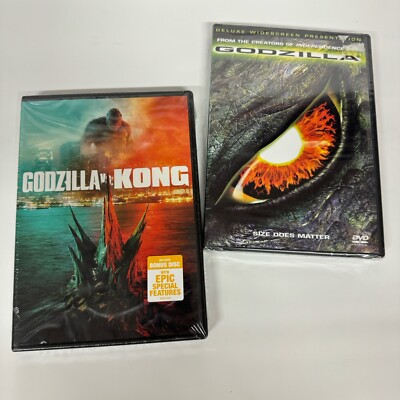2 DVD Lot Godzilla vs King Kong & Godzilla 1998 Deluxe Widescreen sci-fi New-image
