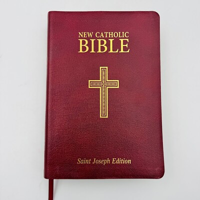 St. Joseph New Catholic Bible Medium Print (Burgundy) Gilded Edge Marking 608/13-image