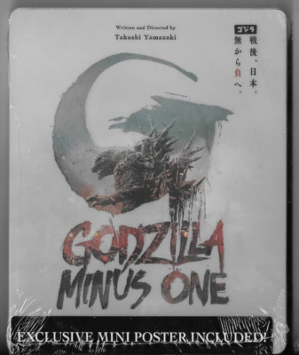 Godzilla Minus One (Steelbook) 4K HD +Blu-Ray Brand New, Seal SLIPCOVER FOR SALE-image
