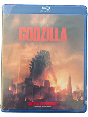 Godzilla (Blu-ray, 2014) Aaron Taylor-Johnson, Bryan Cranston & Elizabeth Olsen-image