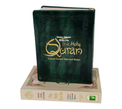 The Holy Quran Colour Coded Tajweed Rules Premium Leather Flexi-Bound-image