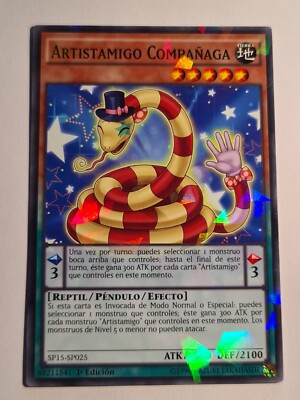 Performapal Partnaga●YUGIOH●SP15●SHATTERFOIL●SPANISH●NM●1st EDITION●NM #05050-image