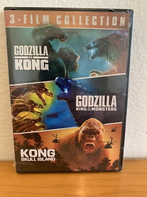 GODZILLA VS. KONG, KING OF THE MONSTERS, SKULL ISLAND - 3 Disc DVD FREE SHIPPING-image