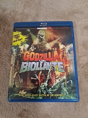 Godzilla Vs. Biollante (Blu-ray Disc, 2012) Miramax Toho. RARE* OOP MINT DISC !!-image