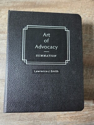 Art of Advocacy Summation Law Binder by Lawrence J. Smith Mathew Bender Hardcove-image