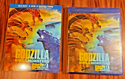 Godzilla King of the Monsters Blu-Ray DVD Slipcover Sci-Fi Horror Movie 2019 NEW-image