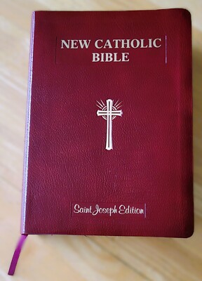 New Catholic Bible Saint Joseph Edition - Giant Print Illustrated - Leather-image