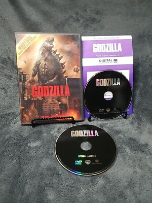 Godzilla (DVD, 2014) Aaron Taylor-Johnson, Ken Watanabe w/ Bonus Disc-image
