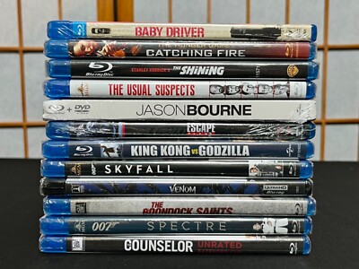 New Sealed Blu-Ray Lot! Venom, Skyfall, King Kong v. Godzilla, Shining, Spectre!-image