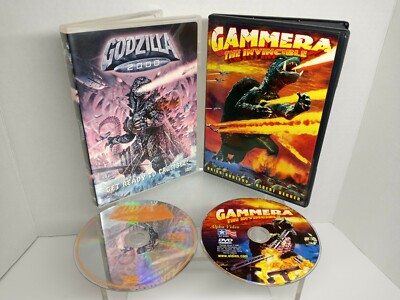 Godzilla 2000 (English ver) / Gammera the Invincible 1965 (2003) DVD lot-image