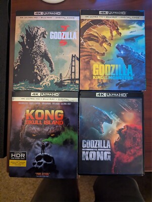Godzilla and Kong 4K UHD + Blu-Ray movie lot 3D-image