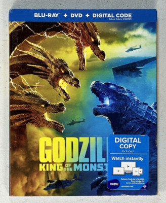 Godzilla: King of the Monsters (Blu-ray/DVD, 2019) w/ Slipcover-image