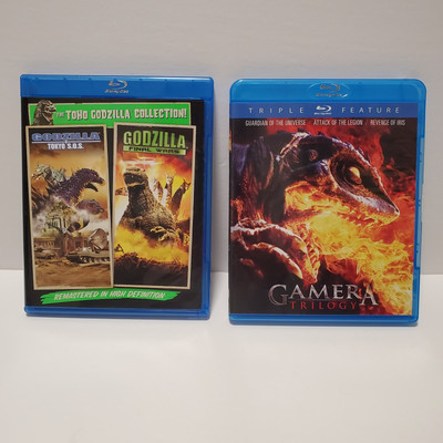 BLU-RAY Lot GAMERA Trilogy Mill Creek Triple Feature + Toho GODZILLA Collection-image
