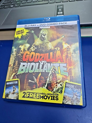 Godzilla vs. Biollante/Monster/Shark vs. Octopus (Blu-ray/DVD, 2-Disc Set)-image