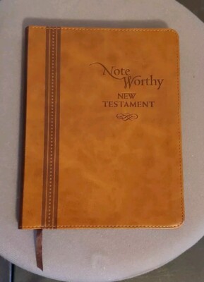 Note Worthy New Testament - NKJV - Thomas Nelson - 2014 Toffee Color Leatherette-image