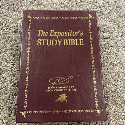 The Expositor’s Study Bible Jimmy Swaggart Signature Signed Edition Leather NEW-image