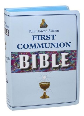 New Catholic Bible -- Med. Print Dura Lux (Boys Communion) (Leather Bound)-image