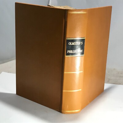 1844 Introduction to Natural Philosophy: Text Book for Yale College - Leather -image