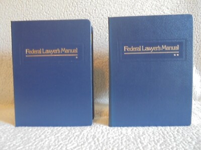 VGT Federal Lawyer's Manuals 1 & 2 1980 Needham Callaghan-image